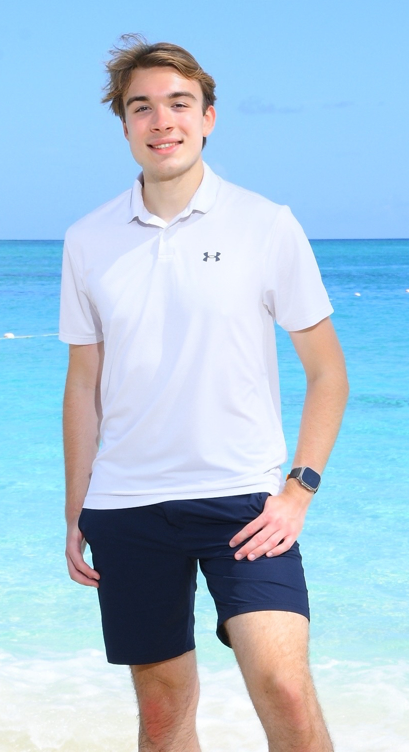 Me standing on a beach at Turks and Caicos.